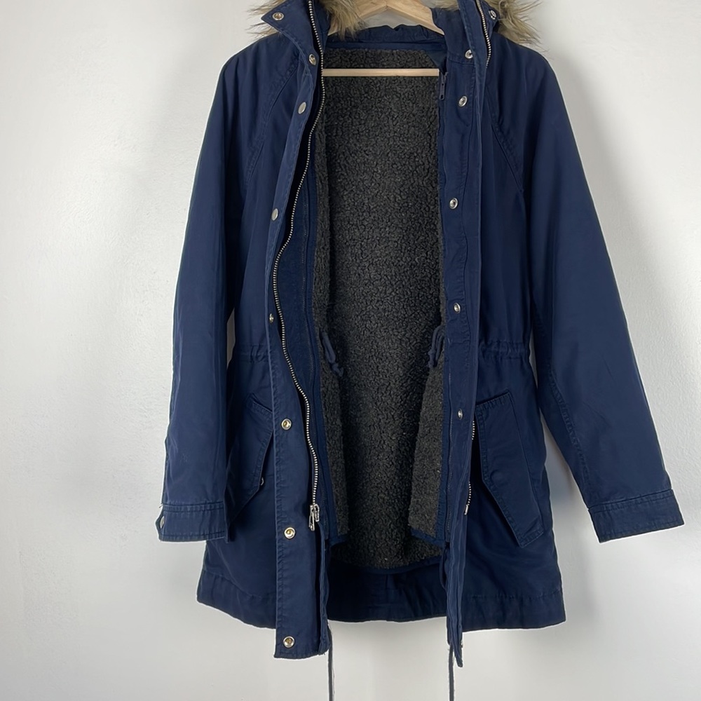 Gap Full Zip Snap Closure Removeable Lining Draws… - image 5